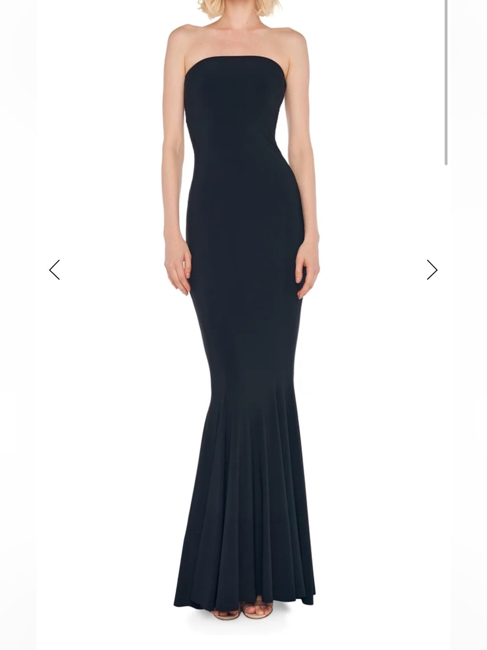 Norma Kamali Fishtail Black Gown
